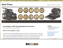 Tablet Screenshot of gatorpress.com